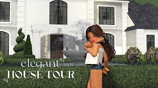 Bloxburg  Elegant House Tour [upl. by Ilajna]