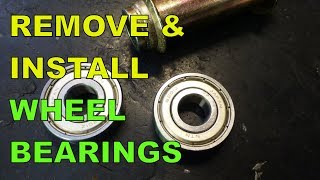 Remove amp Install Scooter  Motorcycle Wheel Bearings The Easy Way [upl. by Kuhlman266]