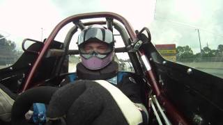 Onboard footage of dragster crash [upl. by Ihskaneem]