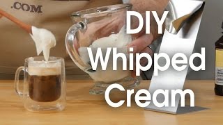 DIY whipped cream in 60 seconds [upl. by Ahsilrak]