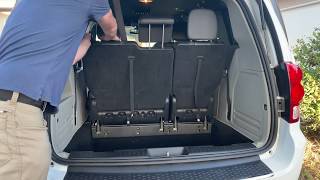 How To Fold The Seats On A Dodge Grand Caravan [upl. by Frendel]