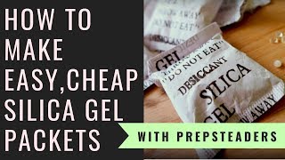 How to Make your own Silica Desiccant Packets for pennies [upl. by Einaeg]