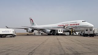 Royal Air Maroc B747400 Business Class Review Montreal to Casablanca [upl. by Yole]