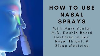 NASAL SPRAY Proper Technique of Use English Audio [upl. by Herbst995]