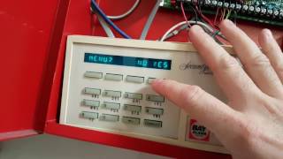 How to silencereset a Bay Alarm Annunciator type panel [upl. by Nosnor]