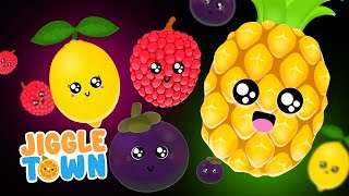 Party Dancing Fruits  Colorful Fruit sensory video [upl. by Notsej]