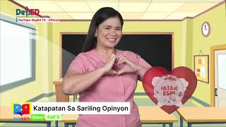 Grade 5 ESP Q1 Ep6 Katapatan sa Sariling Opinyon [upl. by Peder]