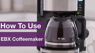 How to Use Mr Coffee® 12Cup Stainless Programmable Coffeemaker  EBX [upl. by Sedaiuqlem]