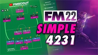 Simple 4231 for ANY Team – FM 22 Tactics  Knap [upl. by Burger]