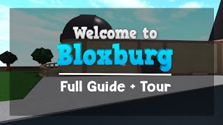 Beginners Guide To Welcome To Bloxburg  Full Map Tour [upl. by Schuh518]