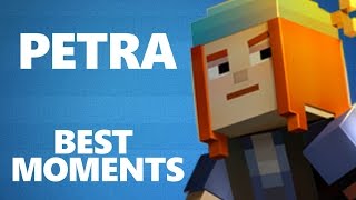 PETRA BEST MOMENTS  Minecraft Story Mode [upl. by Franky]