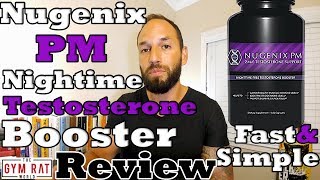 Nugenix PM  ZMA Testosterone Support  Supplement Review [upl. by Htepsle]