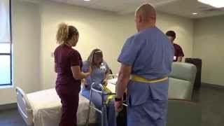 Physical Therapy Transfer Training  How To Transfer From Wheelchair To Bed [upl. by Joellyn]