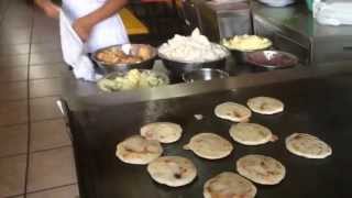 Pupusas Salvadoreñas Olocuilta El Salvador CA [upl. by Eentirb]