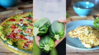 QUE FAIRE AVEC DES COURGETTES  2 IDÉES RECETTES [upl. by Saffier]