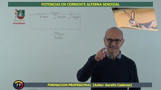 Que potencias hay en corriente alterna AC Clase 26 [upl. by Yvad]