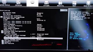 A320 MSI PRO PLUS VH overclock options [upl. by Eicyac]