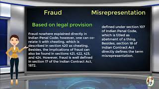 What is Difference Between Fraud amp Misrepresentation [upl. by Sancha]