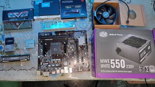 Ryzen 3 3200g  msi a320m pro max motherboard m2 nvme amp 25D ssd Gaming PC build [upl. by Georgeta]