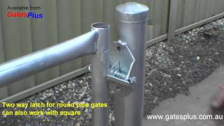 Gate Latch 2 way for round pipe and square [upl. by Sitoeht]