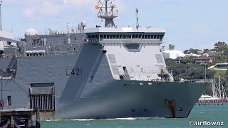 HMNZS Canterbury Auckland  2024 [upl. by Adnema414]