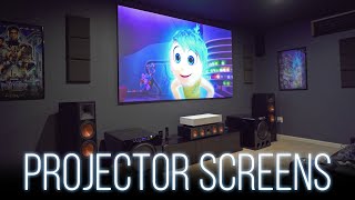 Choosing A Projector Screen  Everything You Need To Know [upl. by Ferdinande]