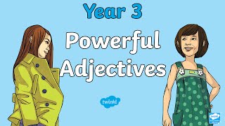 What Is An Adjective  Powerful Adjectives For Kids KS2 [upl. by Ahsemat]