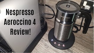 Nespresso Aeroccino 4 Milk Frother Review  Worth upgrading from the Aeroccino 3 [upl. by Htebazileharas]