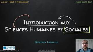 Introduction aux Sciences Humaines et Sociales [upl. by Candra]