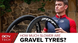 Gravel Vs Road Tyres  How Much Slower Are Gravel Tyres [upl. by Algy]