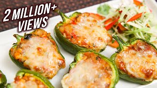 Stuffed Capsicum  Easy To Make Homemade Starter  Party Appetizer Recipe By Ruchi Bharani [upl. by Jacquenette]