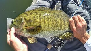 6 over 20quot Epic Day Of Kayak Fishing Smallmouth On Beds [upl. by Sarson696]