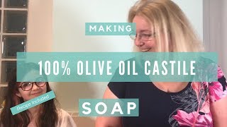 How to make Traditional Olive Oil  Castile Soap with just 3 ingredients [upl. by Ahseena]