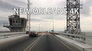 New Orleans 4K  Worlds Longest Bridge  Lake Pontchartrain Causeway [upl. by Edecrem]