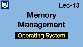 Memory Management  OS  Lec13  Bhanu Priya [upl. by Nnyrb]