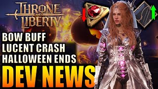 Throne amp Liberty DEV NEWS Bow Buff New Repeatable Dungeons Penalties Economy Crash Halloween [upl. by Toomin]