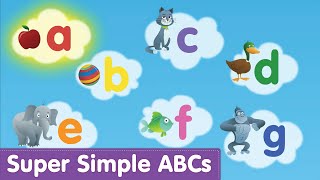 Phonics Alphabet Song Lowercase  Super Simple ABCs [upl. by Yrogiarc]