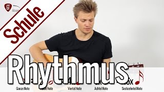 Rhythmus lernen  Gitarrenschule [upl. by Esinahs]