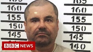 El Chapo Rare prison video emerges  BBC News [upl. by Morentz235]