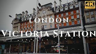 London Victoria Station Walk Through England 4K [upl. by Rehctaht148]