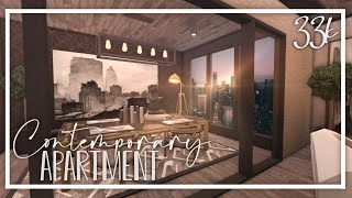 Contemporary Apartment 33k No Gamepass Bloxburg Speedbuild [upl. by Dunton]