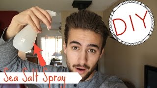 DIY Sea Salt Spray  Voluminous amp Beachy Hair  Mens Hair Care [upl. by Aeneg]