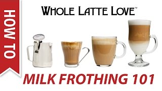 Milk Frothing for Beginners [upl. by Eilram]