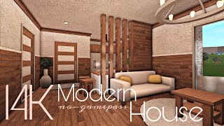 BLOXBURG 14K MODERN HOUSE  NOGAMEPASS [upl. by Snyder]