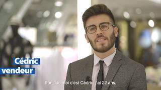 Cédric vendeur dans un magasin de mode [upl. by Alitta]