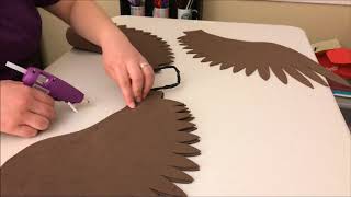 Making Simple Craft Foam Wings [upl. by Adnolor332]