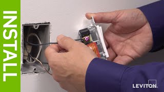 Leviton Presents How to Install a Decora Rocker Slide Dimmer [upl. by Sidoma]