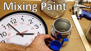 How to Mix Paint for a Spray Gun [upl. by Notslah]