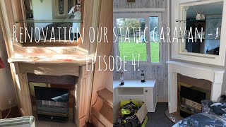 Renovating our static caravan  episode 4 [upl. by Dnomrej]