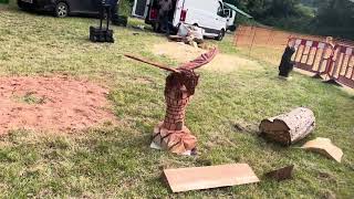 A fabulous range of wooden sculpture at Caerleon festival 2024 [upl. by Azile275]